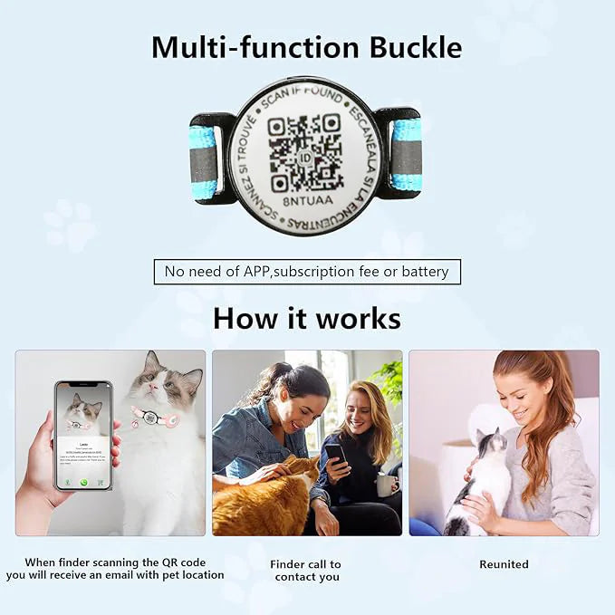 Fyndy - Smart QR Code Cat Collar